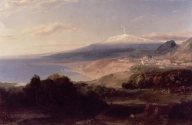 Taormina y el Monte Etna, c.1840